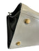 Saint Laurent White & Black Leather Top Handle Color Block Crossbody Strap Bag White & Black / S/M