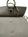 Chloe Gray Leather Suede Mixed Metal Hardware Chain Crossbody Bag Gray / Small