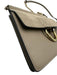 Chloe Gray Leather Suede Mixed Metal Hardware Chain Crossbody Bag Gray / Small