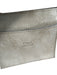 Chloe Gray Leather Suede Mixed Metal Hardware Chain Crossbody Bag Gray / Small