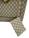 Gucci Beige, Red, Green Coated Canvas Monogram Web Tote Bag Beige, Red, Green / M/L