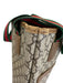 Gucci Beige, Red, Green Coated Canvas Monogram Web Tote Bag Beige, Red, Green / M/L