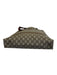 Gucci Beige, Red, Green Coated Canvas Monogram Web Tote Bag Beige, Red, Green / M/L
