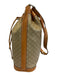 Celine Tan & beige Coated Canvas Leather straps Crossbody Bucket Vintage Bag Tan & beige / Small
