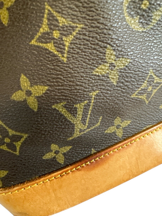 Louis Vuitton Brown Print Coated Canvas Monogram Top Handle Vintage Alma Bag Brown Print / MM