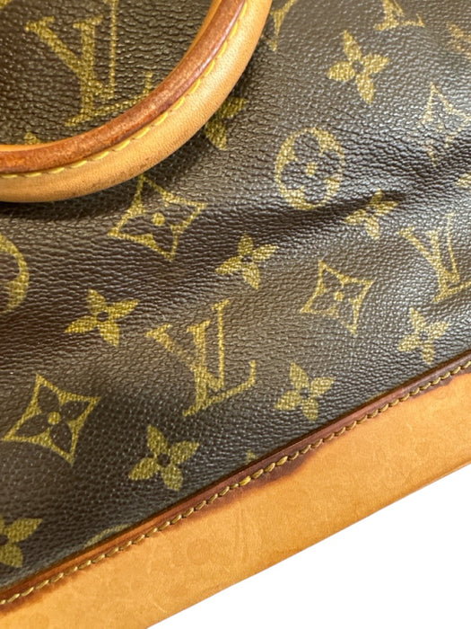 Louis Vuitton Brown Print Coated Canvas Monogram Top Handle Vintage Alma Bag Brown Print / MM