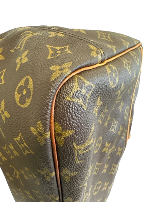 Louis Vuitton Brown Print Coated Canvas Monogram Top Handle Vintage Bag Brown Print / Medium