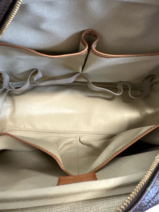 Louis Vuitton Brown Print Coated Canvas Monogram Top Handle Vintage Bag Brown Print / Medium
