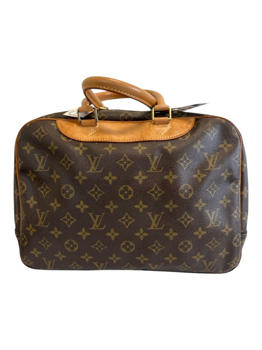 Louis Vuitton Brown Print Coated Canvas Monogram Top Handle Vintage Bag Brown Print / Medium
