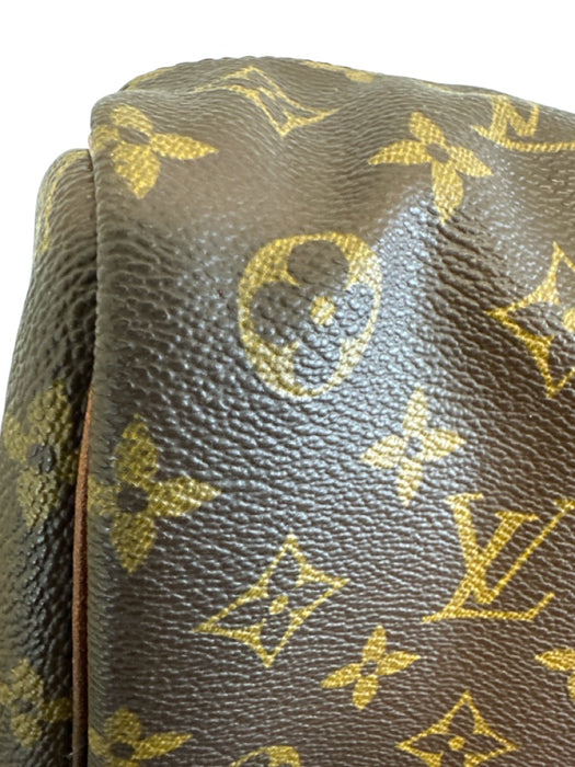 Louis Vuitton Brown Print Coated Canvas Monogram Top Handle Vintage Bag Brown Print / Medium