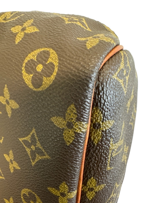 Louis Vuitton Brown Print Coated Canvas Monogram Top Handle Vintage Bag Brown Print / Medium