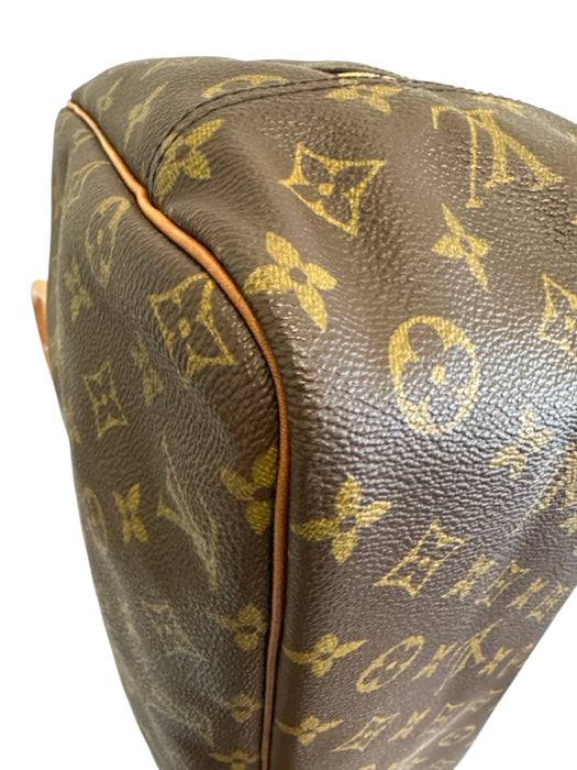Louis Vuitton Brown Print Coated Canvas Monogram Top Handle Vintage Bag Brown Print / Medium
