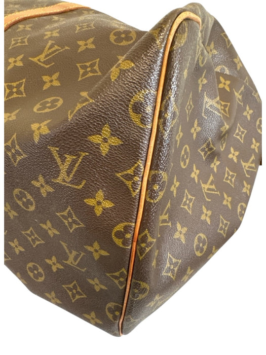 Louis Vuitton Brown Print Coated Canvas Monogram Vintage Keepall Bag Brown Print / XL