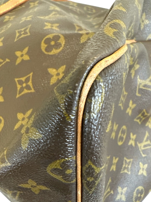 Louis Vuitton Brown Print Coated Canvas Monogram Vintage Keepall Bag Brown Print / XL