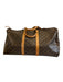 Louis Vuitton Brown Print Coated Canvas Monogram Vintage Keepall Bag Brown Print / XL