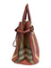 Burberry Pink & Cream Leather Novacheck Detail Top Handles Shoulder Strap Bag Pink & Cream / M