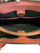 Burberry Pink & Cream Leather Novacheck Detail Top Handles Shoulder Strap Bag Pink & Cream / M