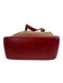 Burberry's Beige, Red, Black Canvas & Leather Saffiano Novacheck Two Strap Bag Beige, Red, Black / Small