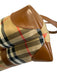 Burberry's Brown Print Coated Canvas & Leather Novacheck Tote Two Strap Bag Brown Print / L