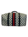 Gucci Navy & Red Coated Canvas GG Supreme Web Top Handle Bag Navy & Red / Medium