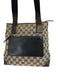 Gucci Navy Blue & Beige Canvas & Leather Guccissima Zip Top Tote Bag Navy Blue & Beige / Small