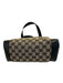 Gucci Navy Blue & Beige Canvas & Leather Guccissima Zip Top Tote Bag Navy Blue & Beige / Small