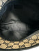 Gucci Navy Blue & Beige Canvas & Leather Guccissima Zip Top Tote Bag Navy Blue & Beige / Small