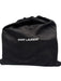 Yves Saint Laurent Black Leather Black Hardware Chevron Flap Chain Bag Black / Medium