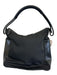 Gucci Black Nylon & Leather Zip Top Shoulder Bag Bag Black / Small