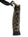 Gucci Black & Beige Canvas & Leather Guccissima Shoulder Bag Snap Closure Bag Black & Beige / Small