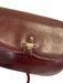 Gucci Burgundy Red Leather Crossbody Strap Flap Gold Hardware Bag Burgundy Red / Small