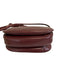Gucci Burgundy Red Leather Crossbody Strap Flap Gold Hardware Bag Burgundy Red / Small
