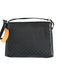 Celine Black Canvas & Leather Snap Flap Crossbody Strap Gold Hardware Bag Black / Small