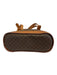 Celine Brown & Dark Brown Coated Canvas & Leather Monogram Gold Hardware Bag Brown & Dark Brown / M