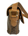 Celine Brown & Dark Brown Canvas & Leather Monogram Crossbody Flap Bag Brown & Dark Brown / Small