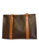 Celine Brown & Dark Brown Coated Canvas & Leather Monogram Front Pocket Bag Brown & Dark Brown / L