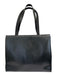 Salvatore Ferragamo Black Leather Embossed Gold Hardware Shoulder Tote Bag Bag Black / L