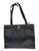 Salvatore Ferragamo Black Leather Embossed Gold Hardware Shoulder Tote Bag Bag Black / L