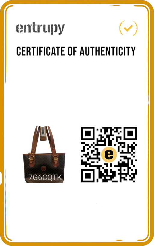 Celine Brown & Dark Brown Coated Canvas & Leather Bucket Gold Hardware Bag Brown & Dark Brown / Small