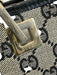 Gucci Black & Beige Canvas & Leather Guccissima Shoulder Tote Bag Bag Black & Beige / Small
