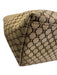 Celine Brown & Dark Brown Canvas & Leather Monogram Front Pocket Open Top Bag Brown & Dark Brown / M