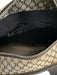 Celine Brown & Dark Brown Canvas & Leather Monogram Front Pocket Open Top Bag Brown & Dark Brown / M