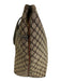 Celine Brown & Dark Brown Canvas & Leather Monogram Front Pocket Open Top Bag Brown & Dark Brown / M