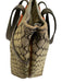 Celine Brown & Dark Brown Canvas & Leather Monogram Front Pocket Open Top Bag Brown & Dark Brown / M