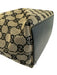 Gucci Black & Beige Canvas & Leather Guccissima Shoulder Tote Bag Bag Black & Beige / Small