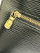 Louis Vuitton Black Epi Leather Backpack Front Pocket Brass Hardware Bag Black / S/M
