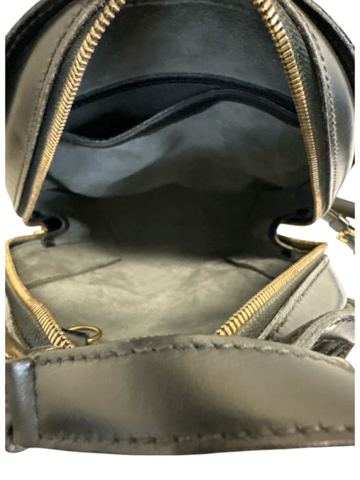 Louis Vuitton Black Epi Leather Backpack Front Pocket Brass Hardware Bag Black / S/M