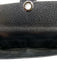 Gucci Black Leather Silver Hardware Circular cut-out pattern Flap Wallets Black