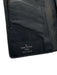 Louis Vuitton Black Leather Bi-Fold Card Holder Slim Wallets Black