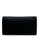 Louis Vuitton Black Leather Bi-Fold Card Holder Slim Wallets Black